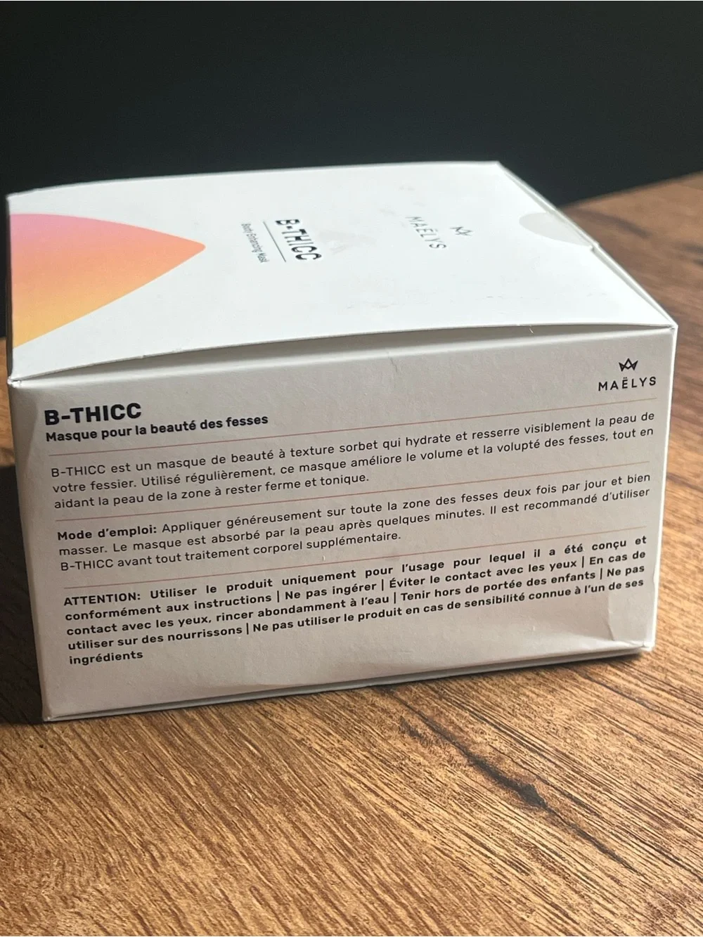 Maelys B-THICC Booty Enhancing Mask by MAELYS - 100 mL